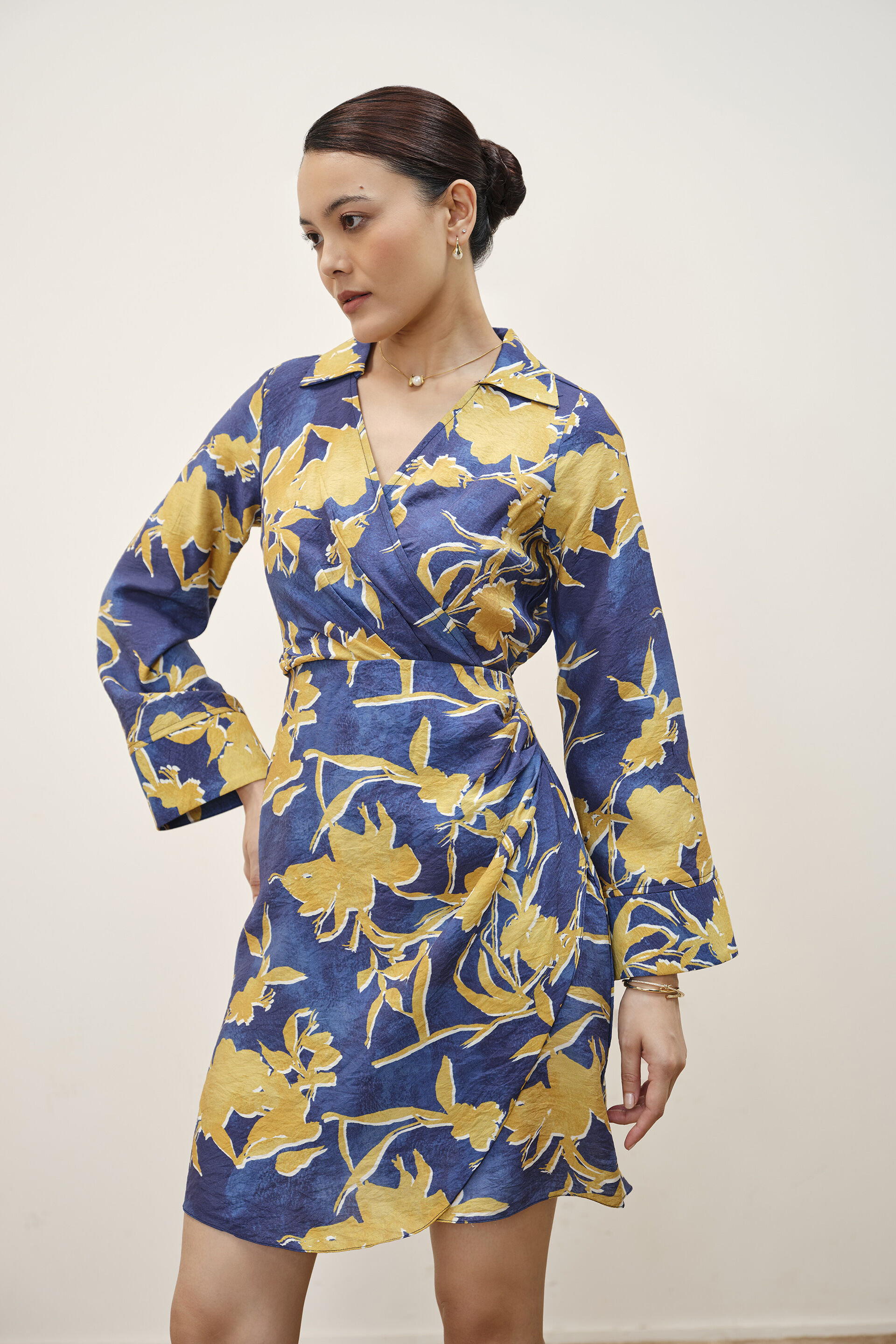 Merle Abstract Print Dress